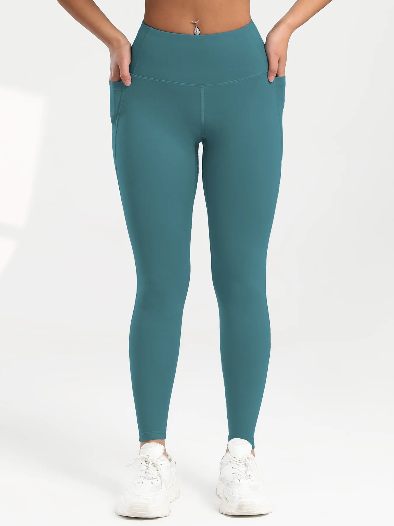 Solid Color Back Waist Pocket High Waist Fitness Yoga Legging soft Women Sport Pant Tight Butter Athletic Gym Ankle-Length Pants