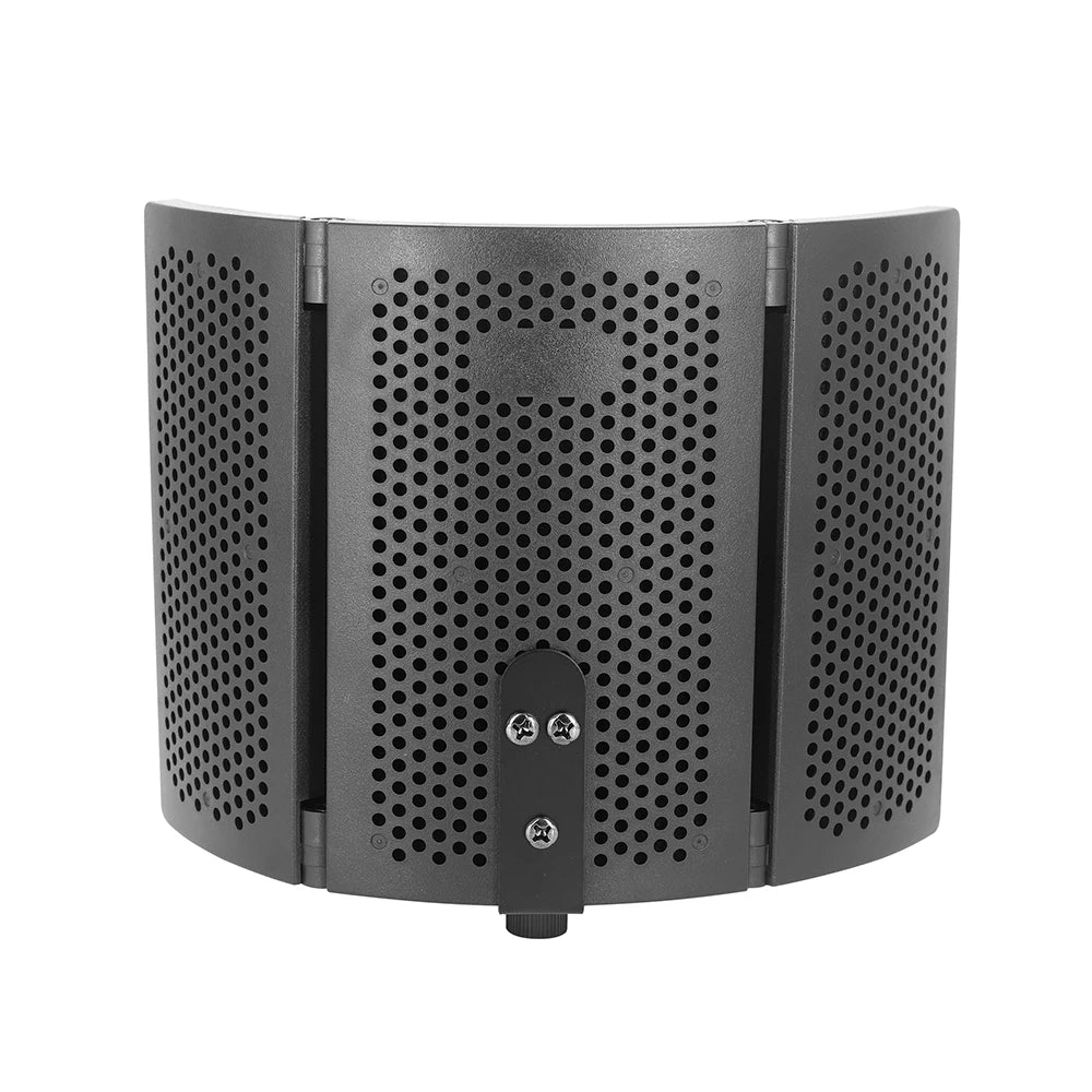 Microphone isolation hood, foldable microphone shield with triple sound isolation, suitable for microphone recording equipment