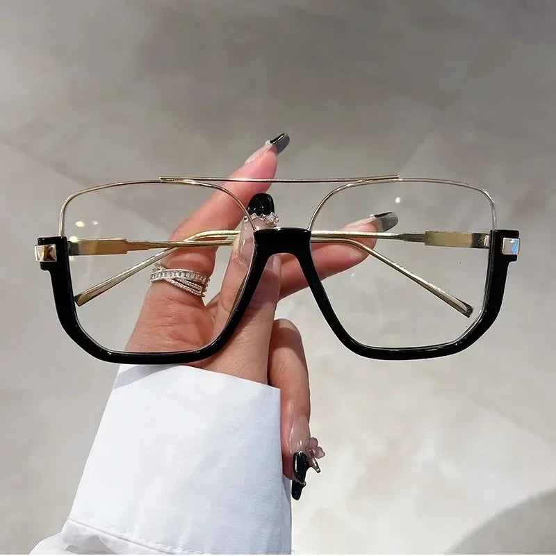 Trendy Polygonal Punk Sunglasses Oversized Goggle Advanced Sense One Piece Large Frame Sun Glasses New Steampunk Eyewear UV400